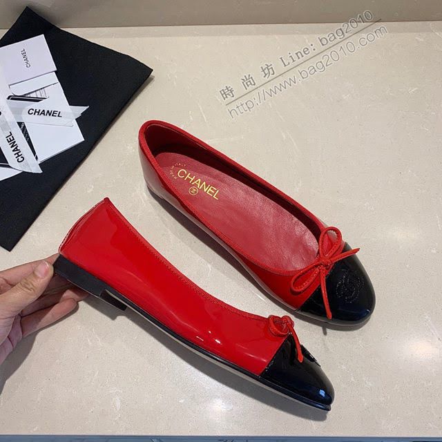 Chanel女鞋 香奈兒頂級芭蕾舞鞋 Chanel羊皮舒適平底鞋  naq1073